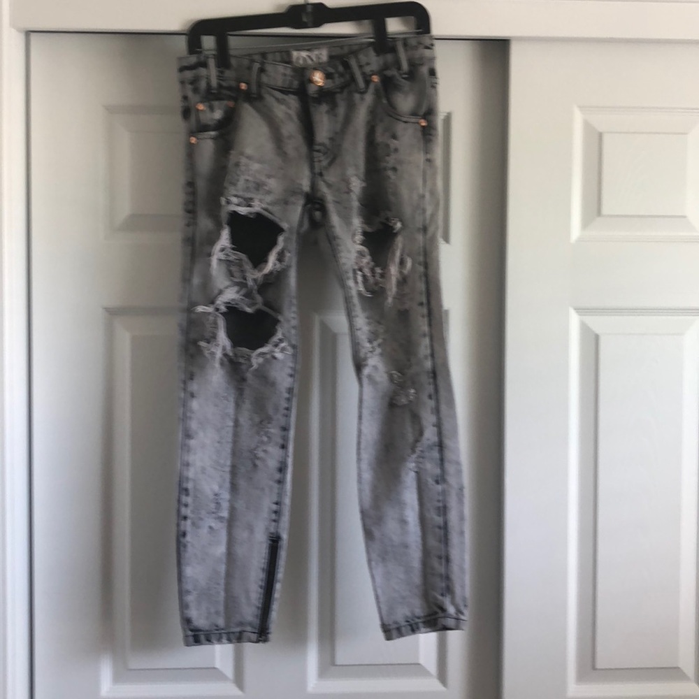 One Teaspoon Melrose Trashed Freebirds Size 26